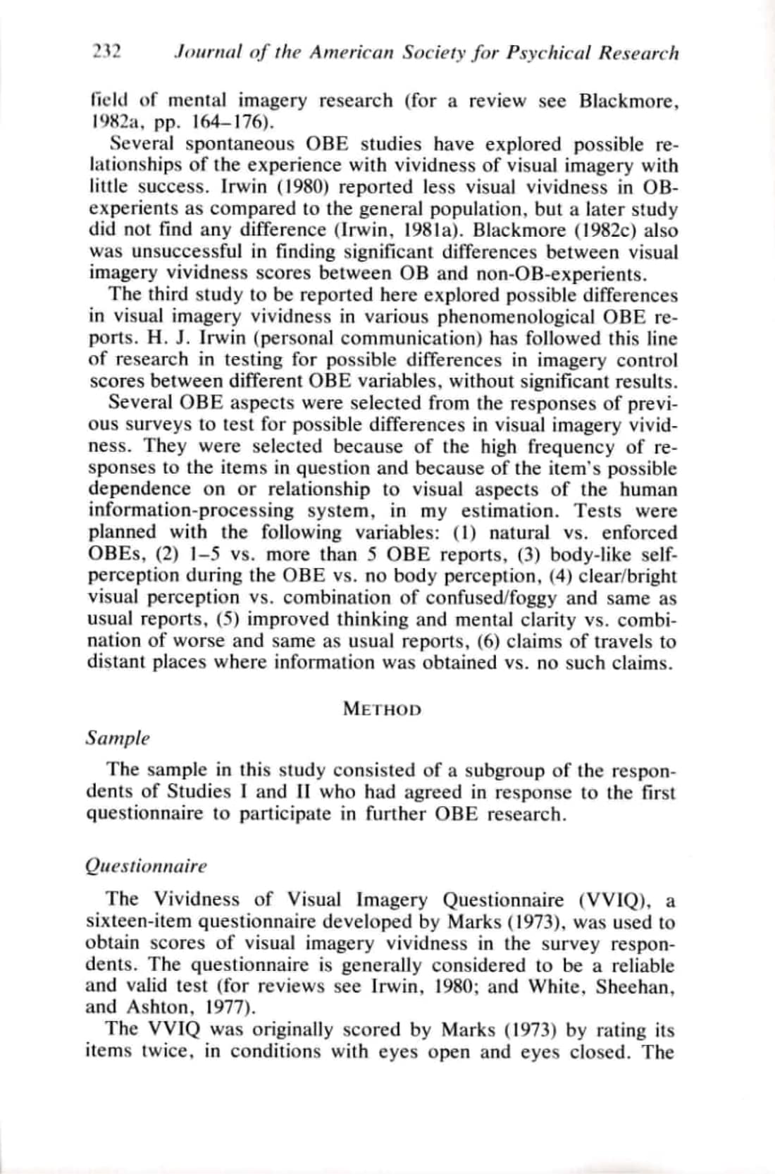 Phenomenological Aspects of Out-of-Body Experiences, page 14 of 22