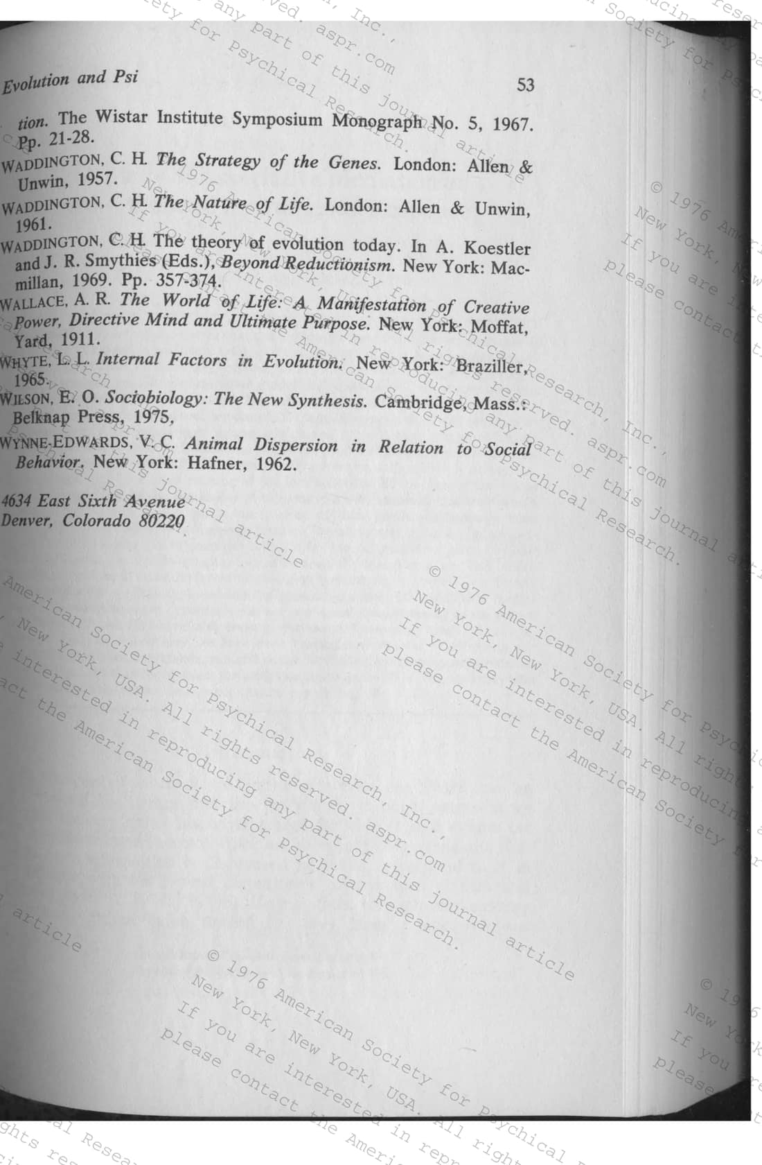 Evolution and Psi, page 19 of 19