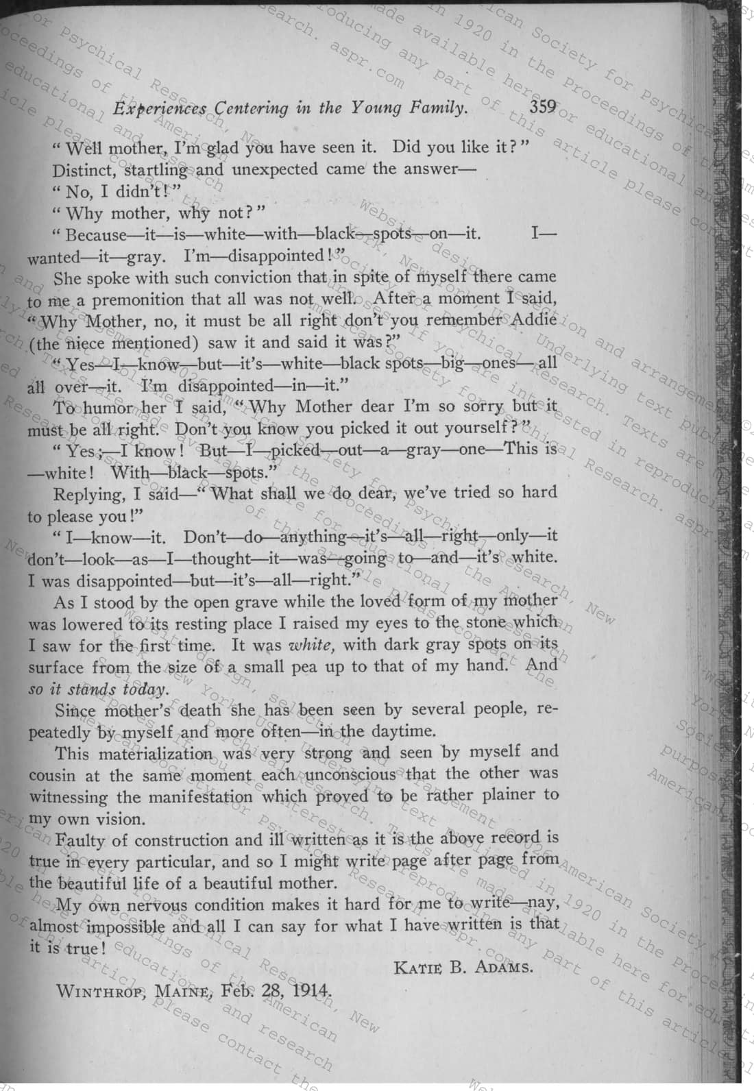 Experiences Centering in the Young Family, page 75 of 77