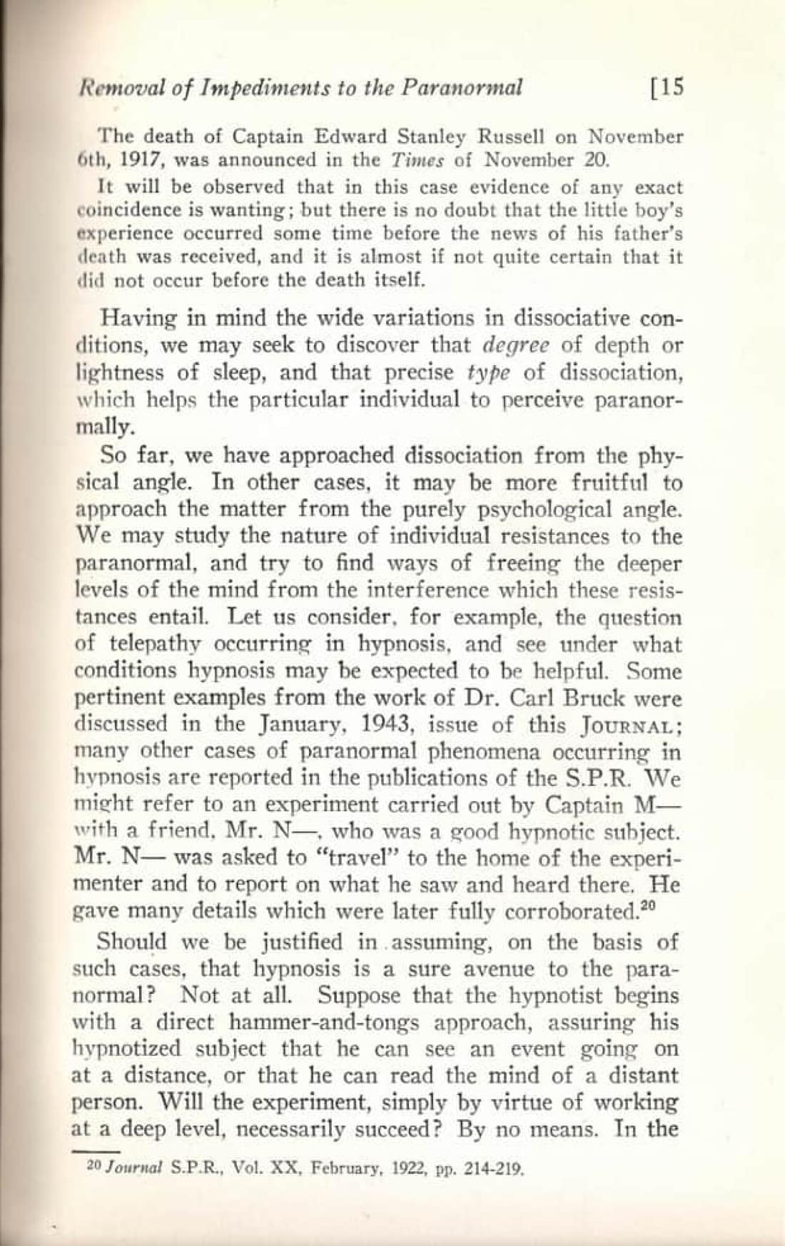 Removal of Impediments to the Paranormal, page 14 of 22