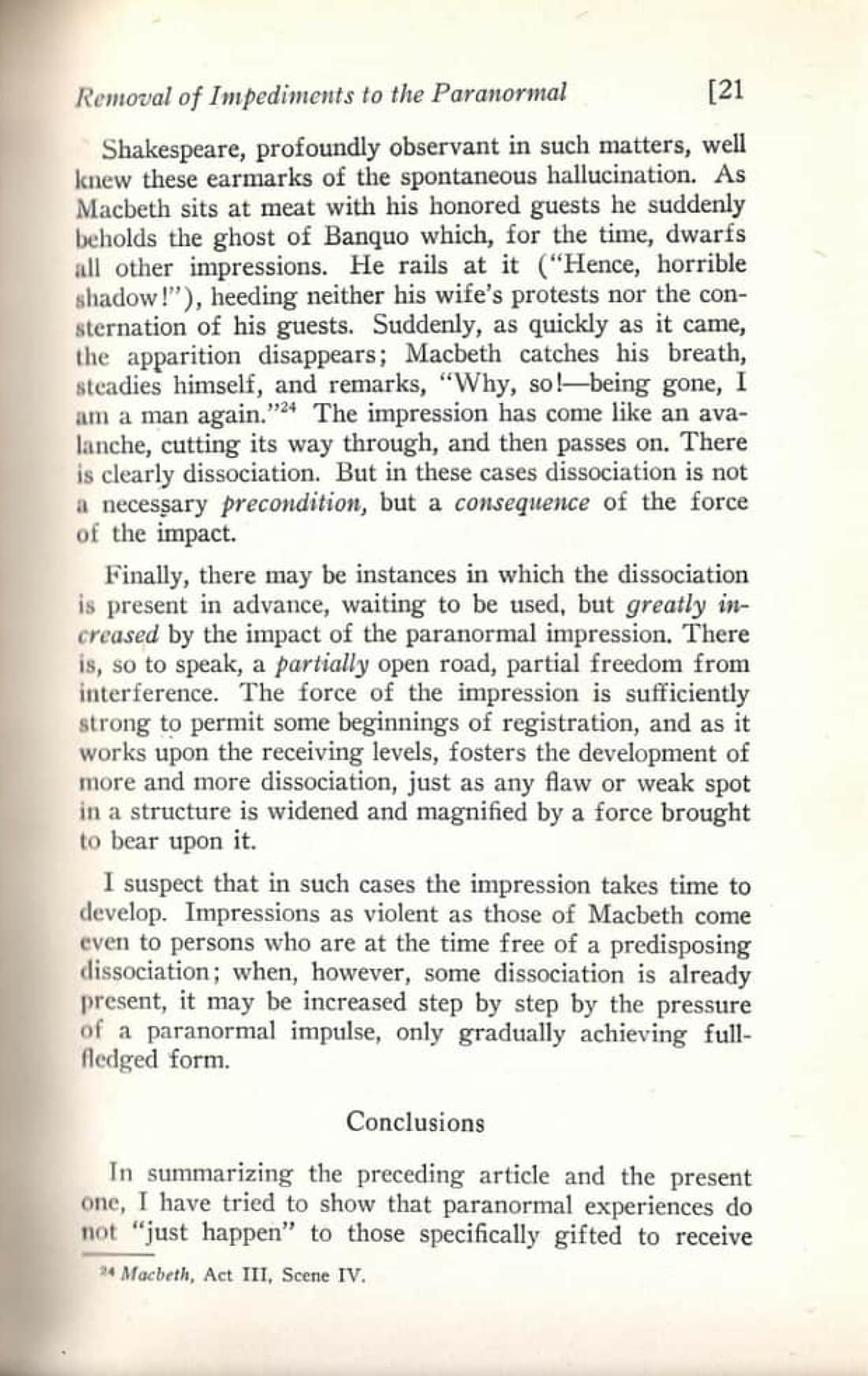 Removal of Impediments to the Paranormal, page 20 of 22
