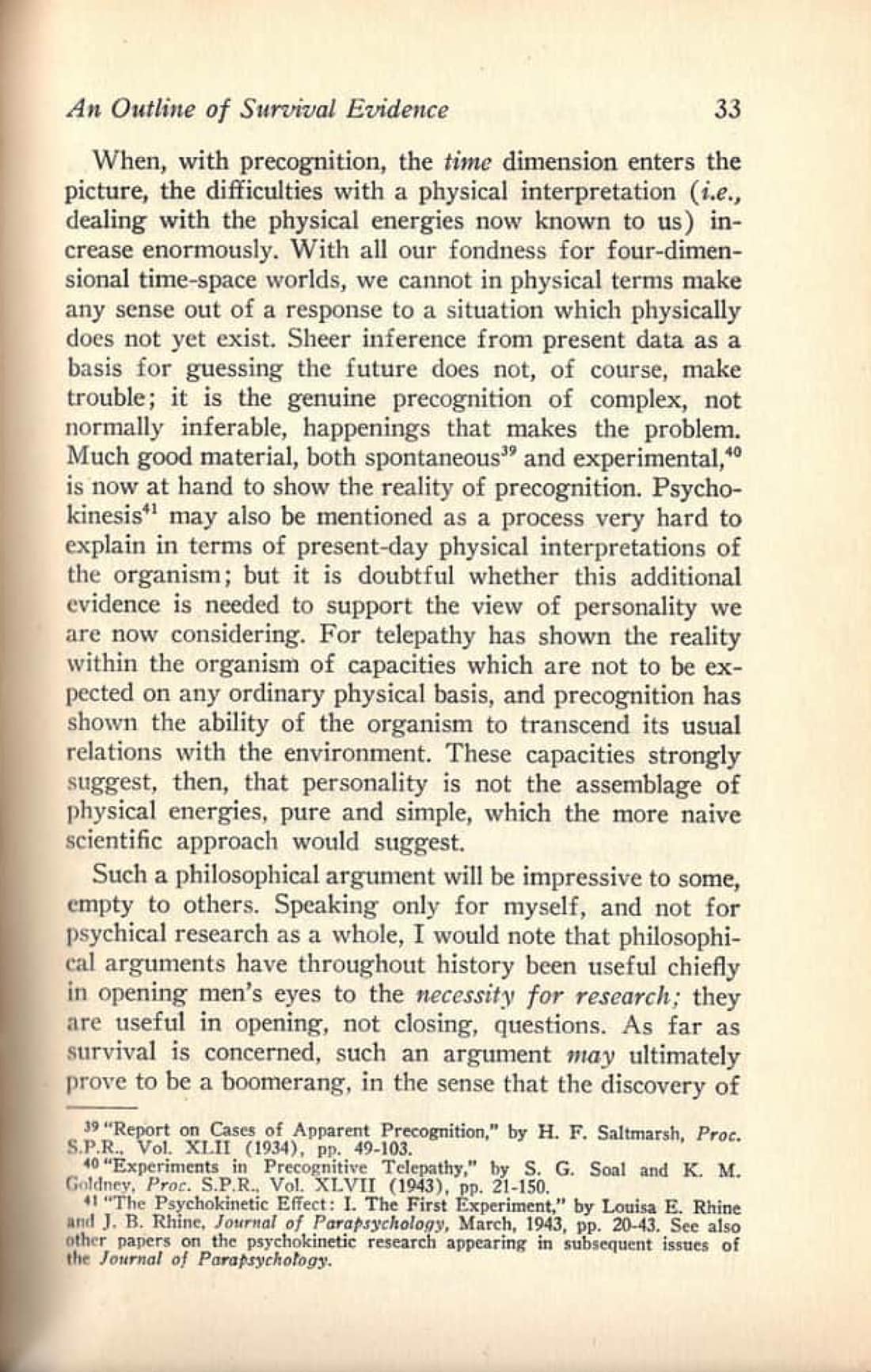 An Outline of Survival Evidence, page 32 of 33