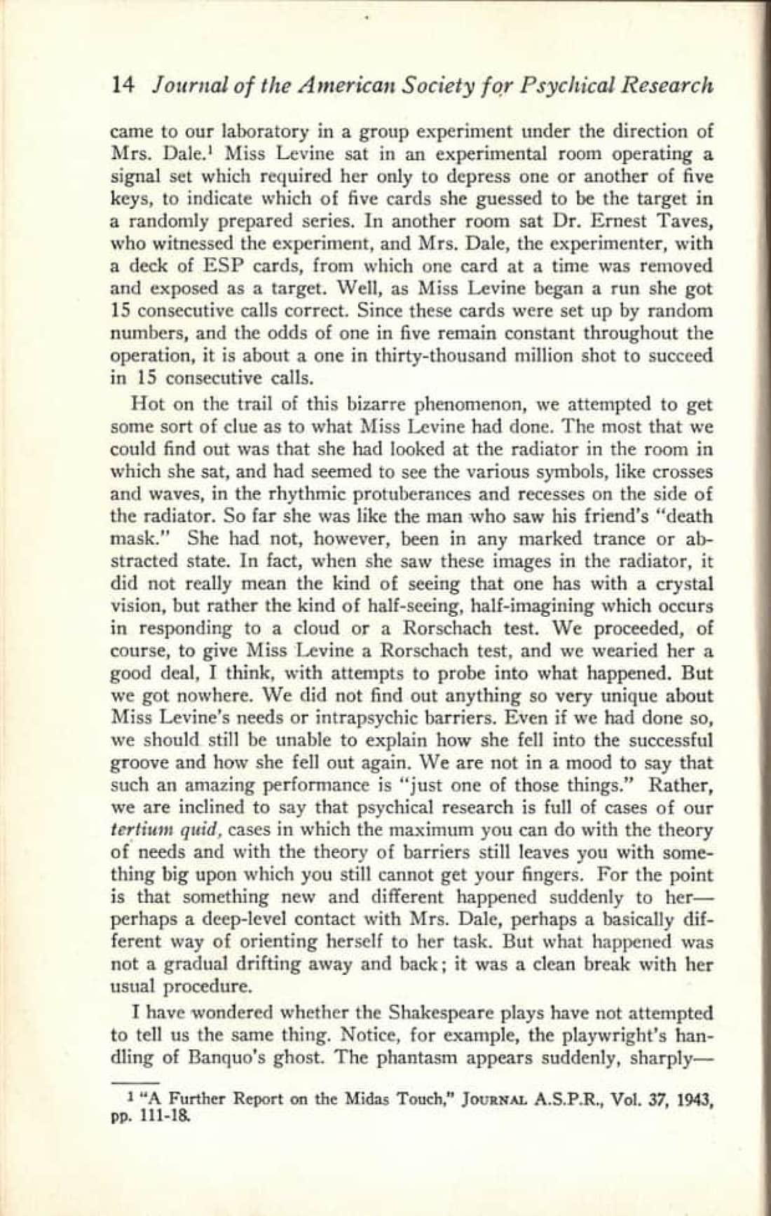 Psychical Research and Personality — Presidential Address, page 14 of 20