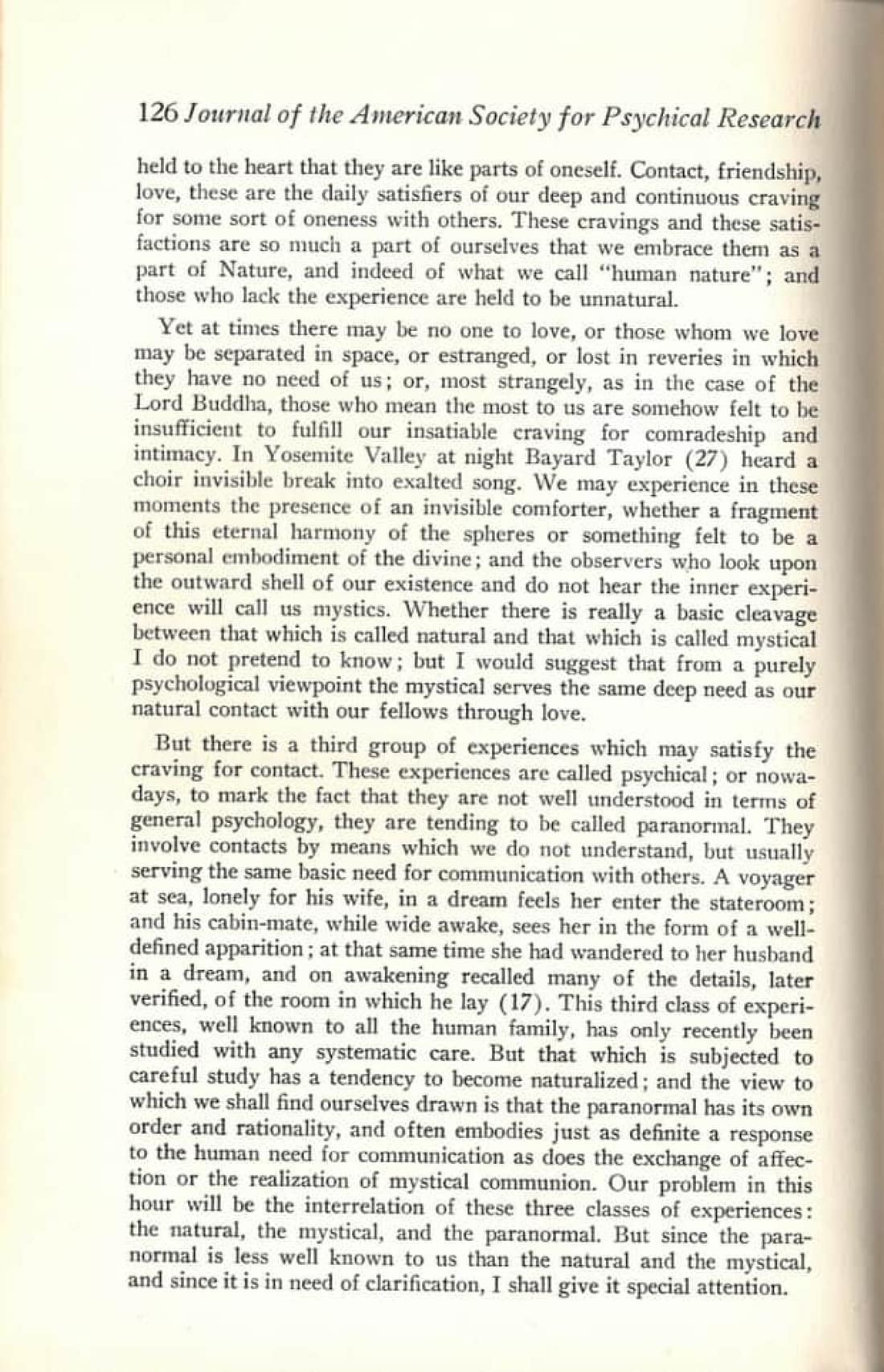 The Natural, the Mystical and the Paranormal — The Second John William Graham Lecture on Psychic Science, page 2 of 18