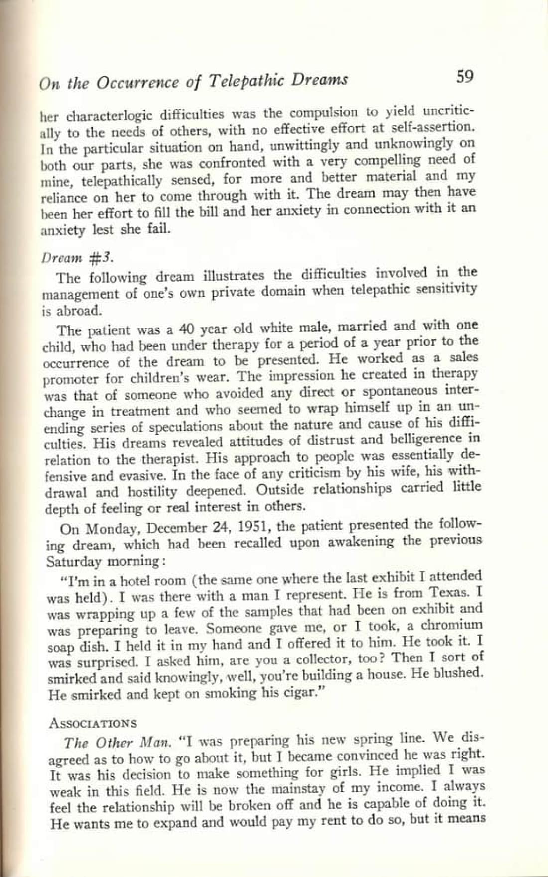On the Occurrence of Telepathic Dreams, page 10 of 12
