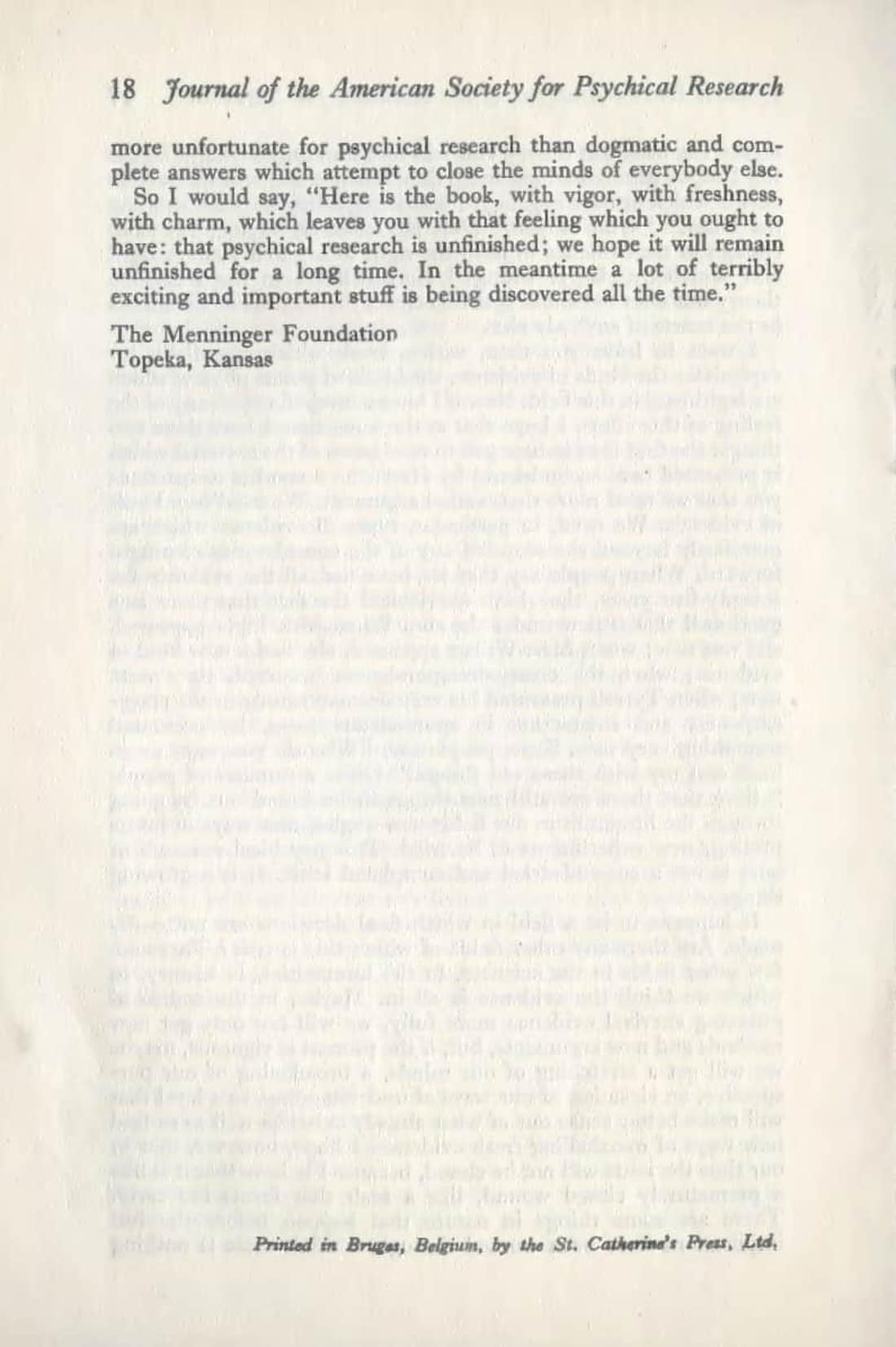 Hornell Hart's Analysis of the Evidence for Survival, page 16 of 16