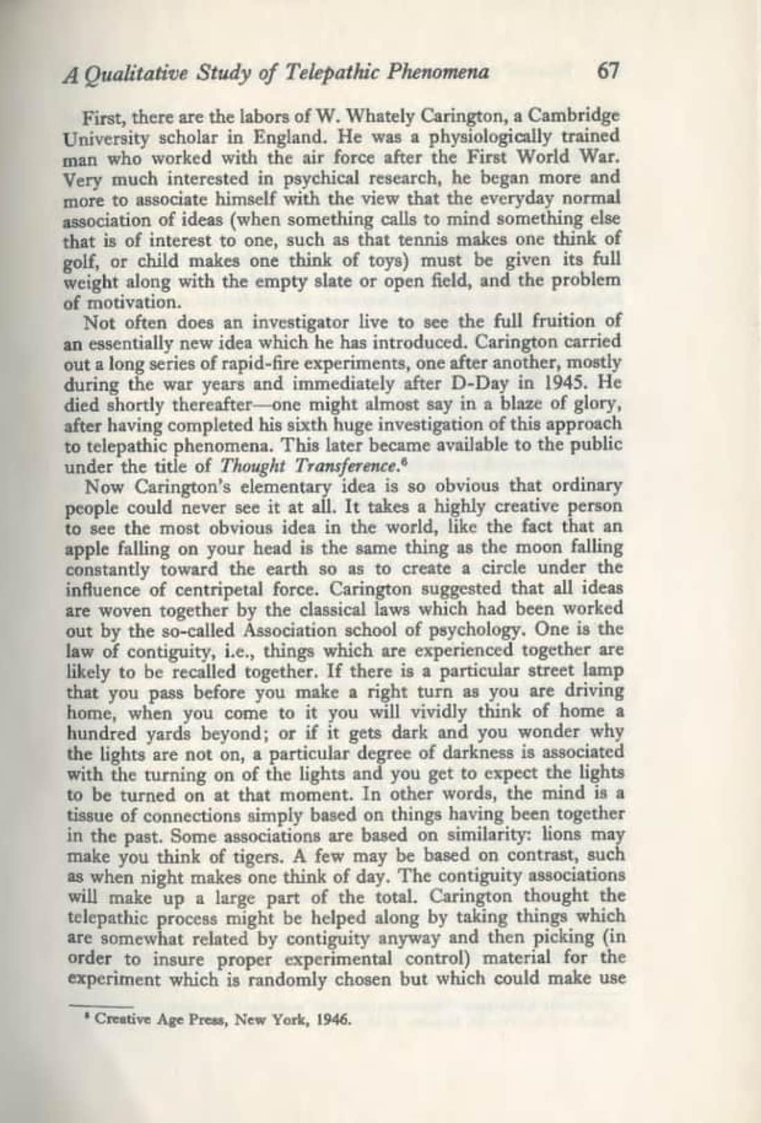A Qualitative Study of Telepathic Phenomena, page 5 of 17