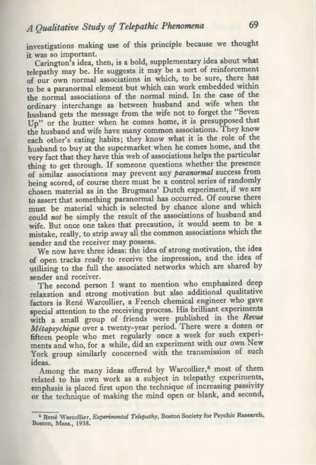 A Qualitative Study of Telepathic Phenomena, page 7 of 17