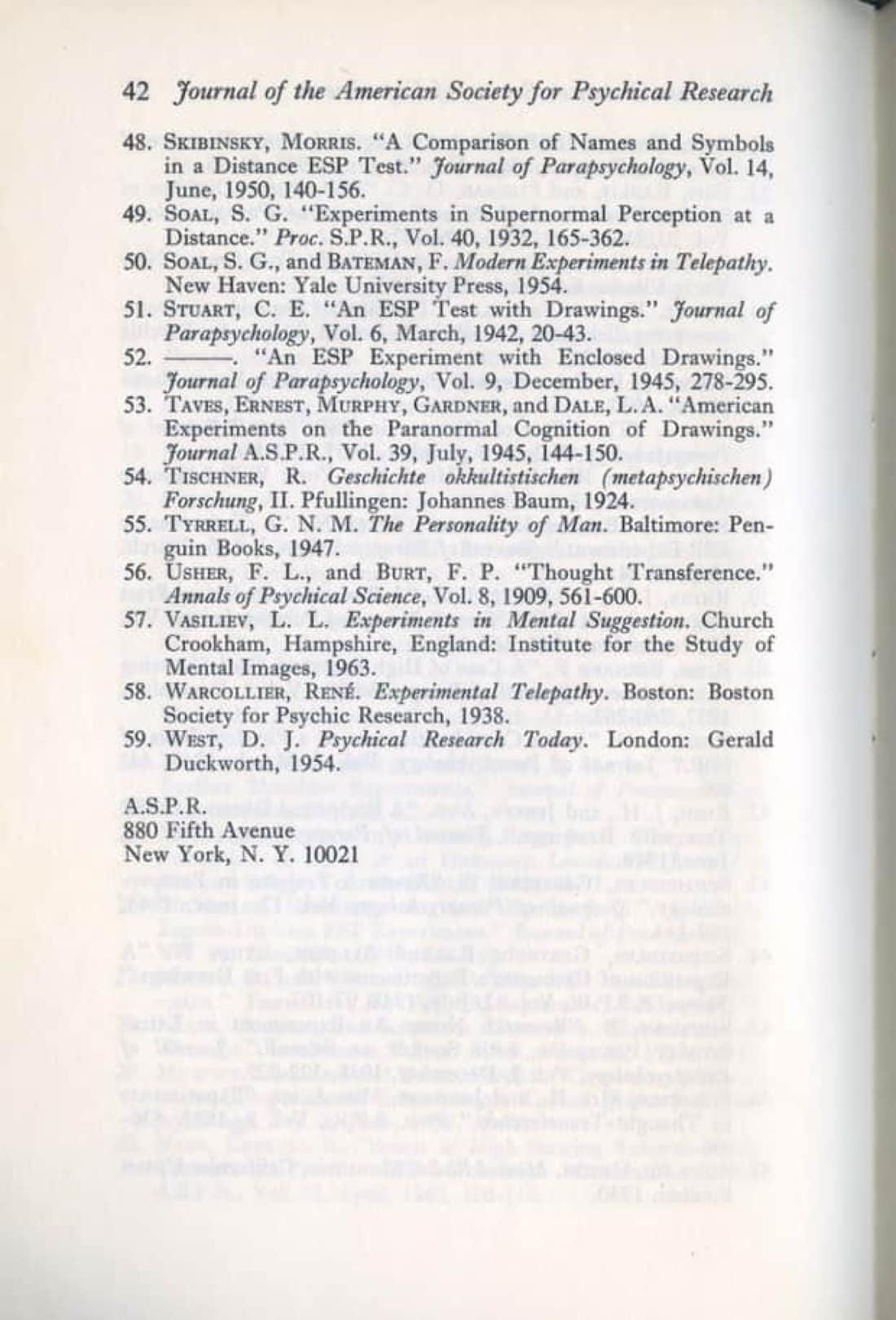 ESP Over Distance: A Survey of Experiments Published in English, page 22 of 26