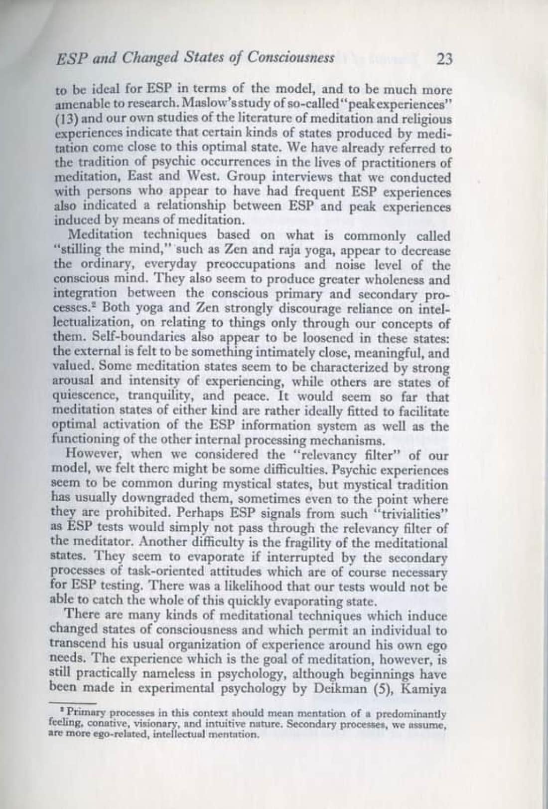 ESP and Changed States of Consciousness Induced by Meditation, page 7 of 49