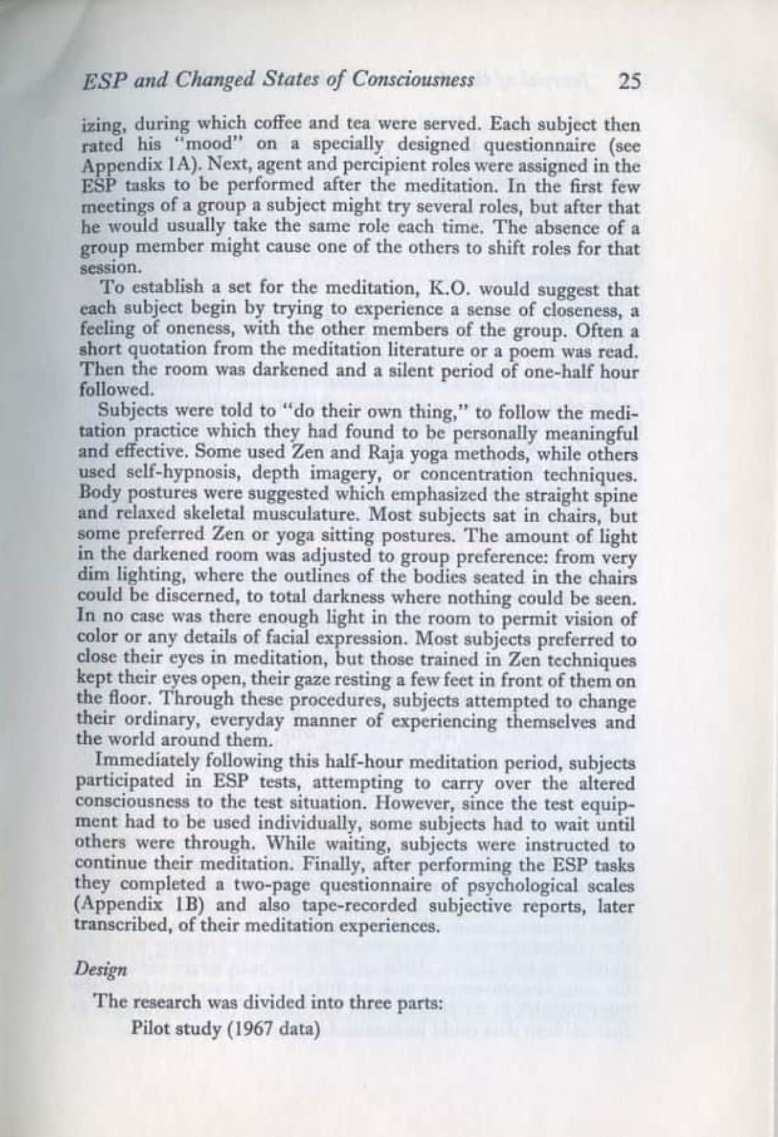 ESP and Changed States of Consciousness Induced by Meditation, page 9 of 49