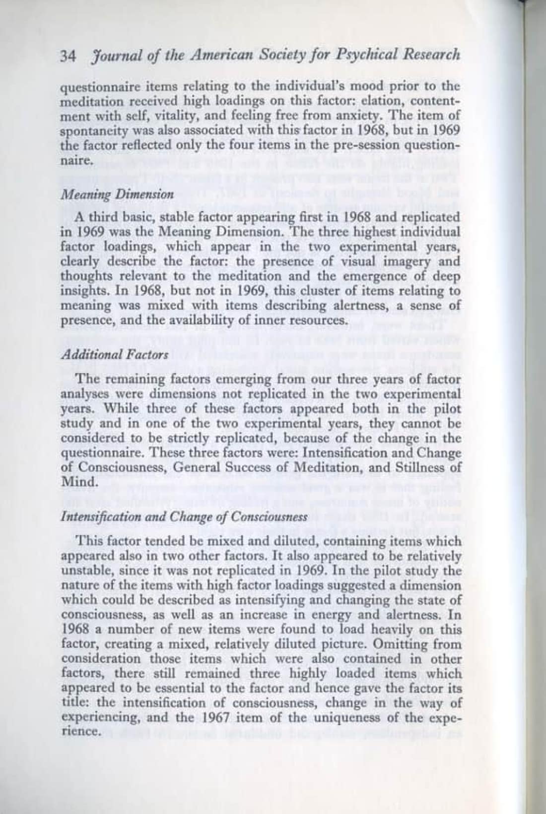 ESP and Changed States of Consciousness Induced by Meditation, page 18 of 49