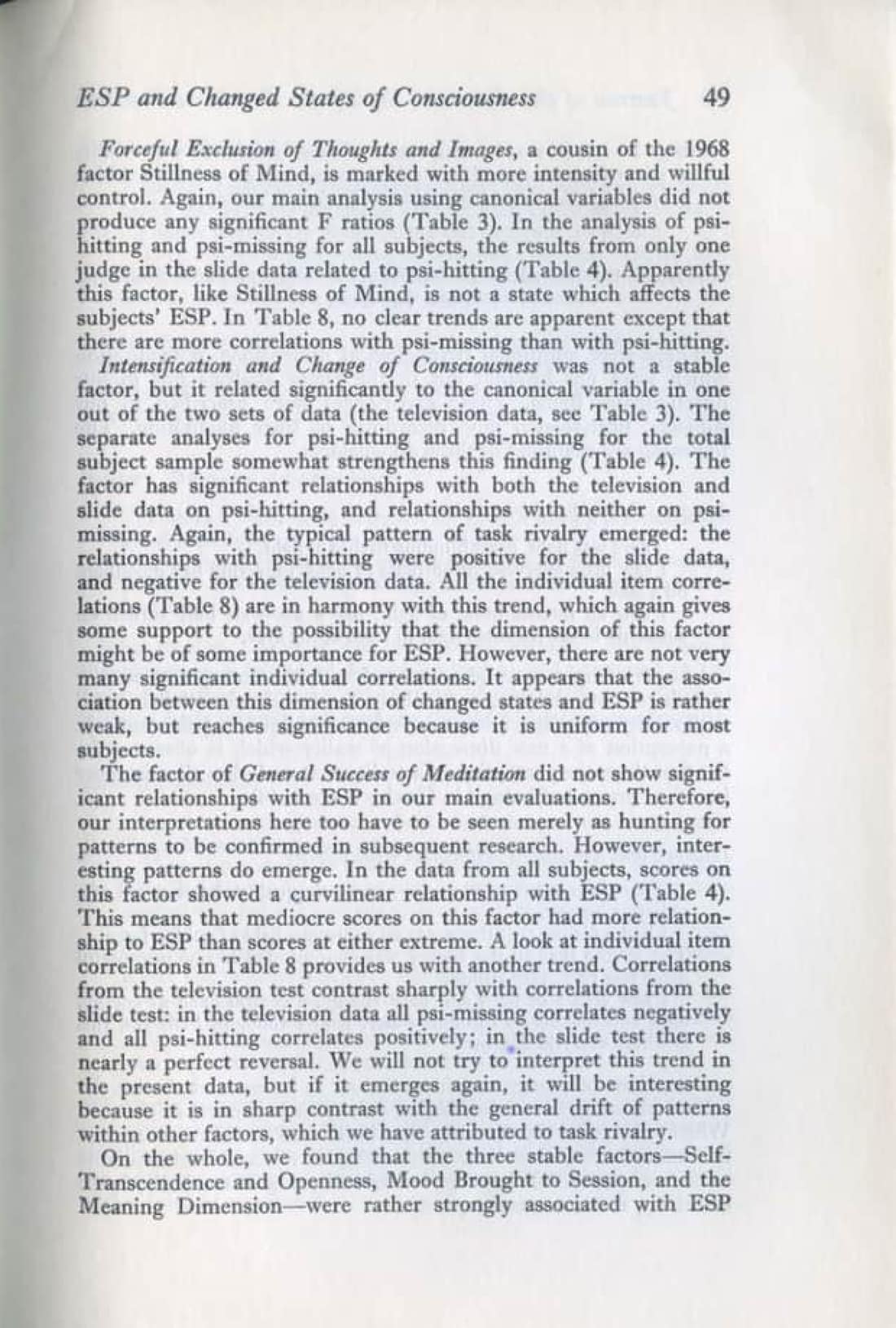ESP and Changed States of Consciousness Induced by Meditation, page 33 of 49