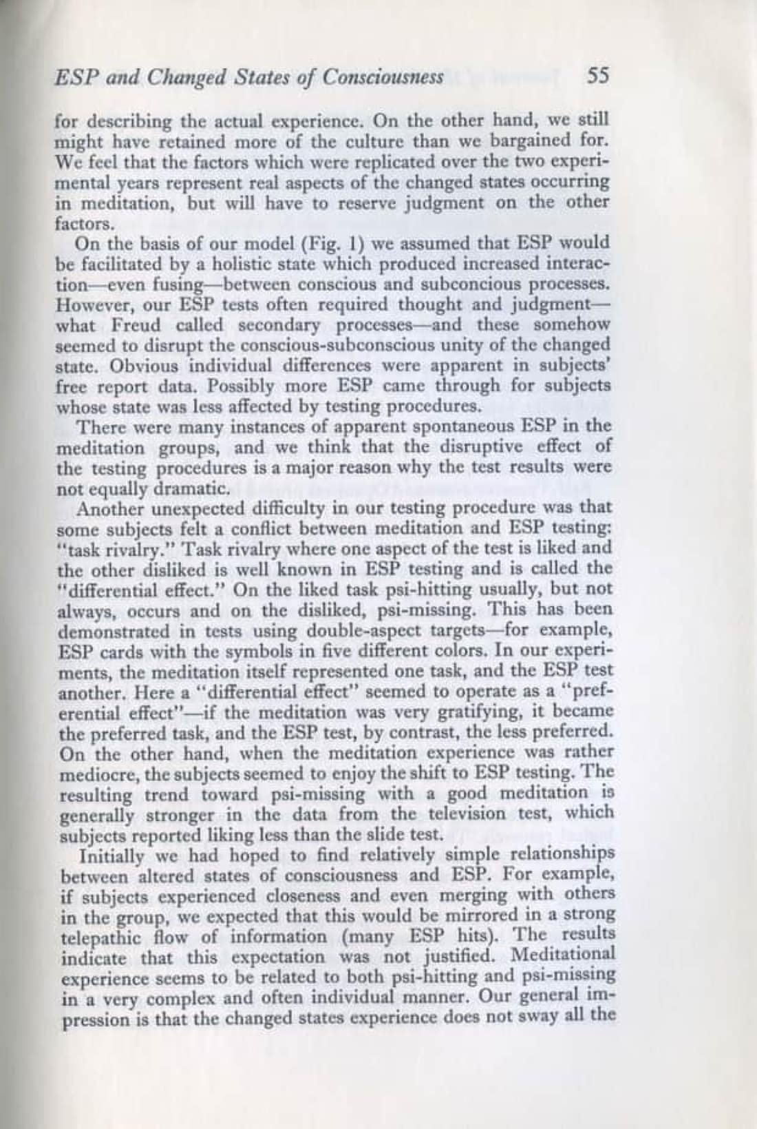 ESP and Changed States of Consciousness Induced by Meditation, page 39 of 49