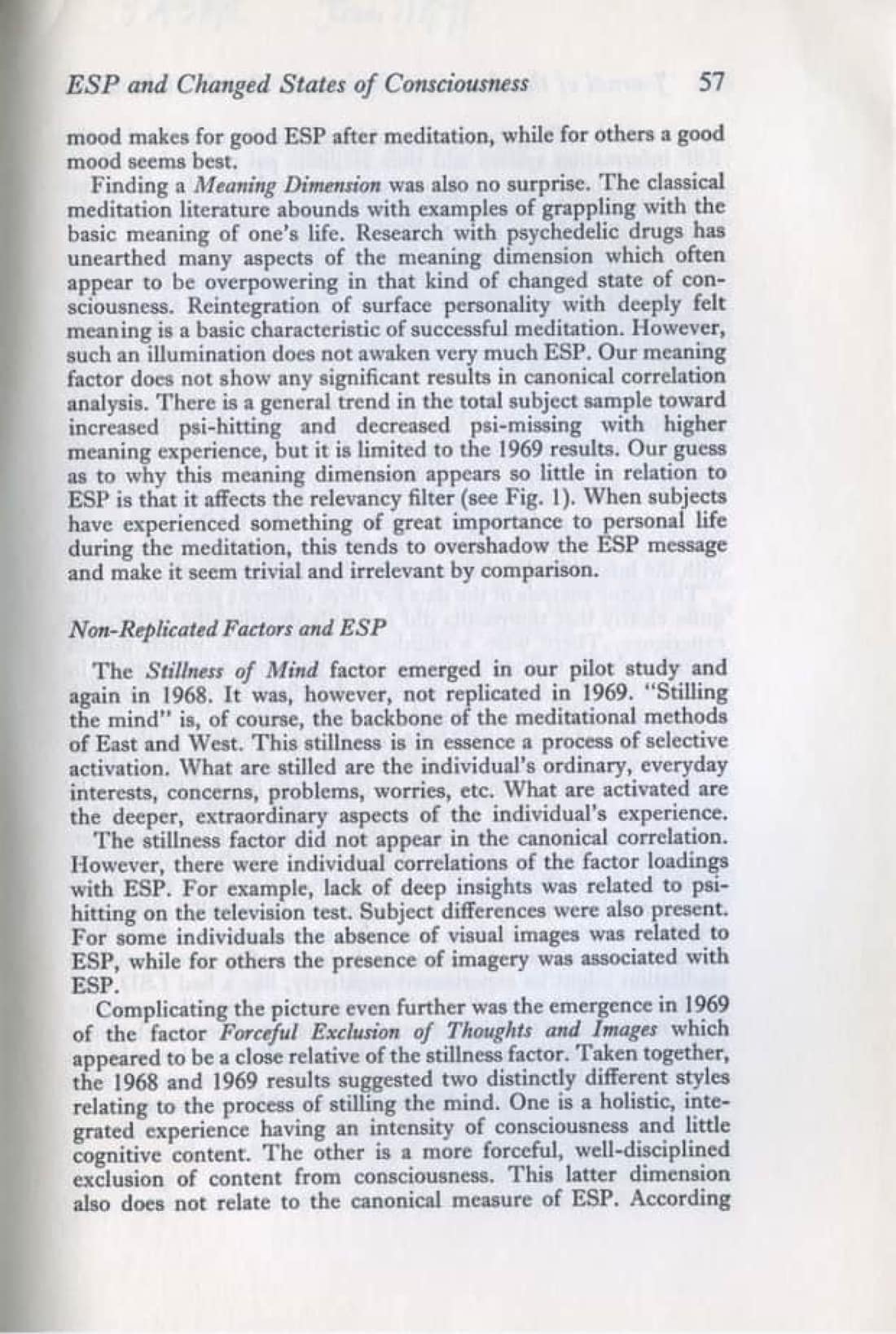 ESP and Changed States of Consciousness Induced by Meditation, page 41 of 49
