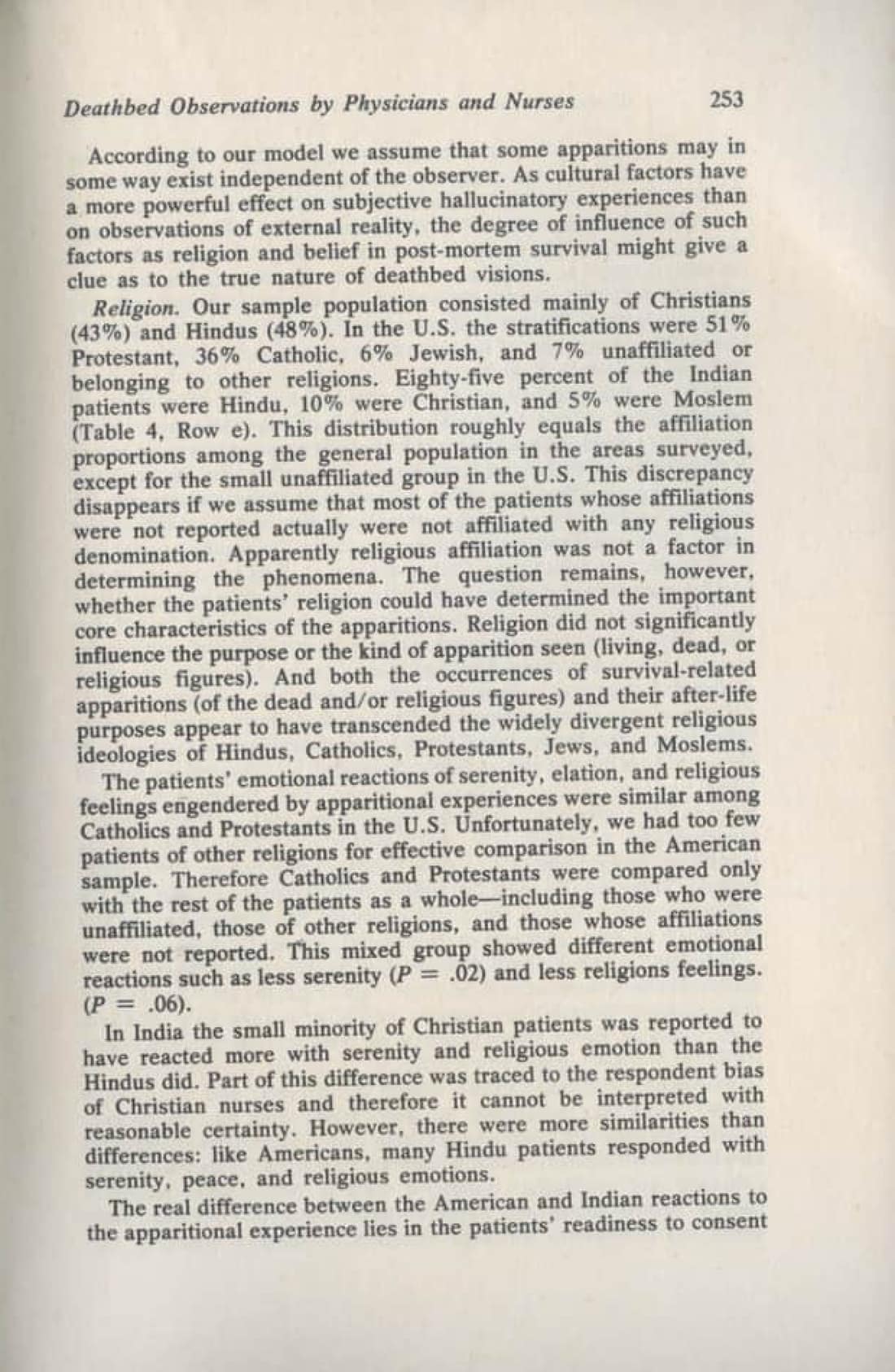 Deathbed Observations by Physicians and Nurses: A Cross-Cultural Survey, page 17 of 23