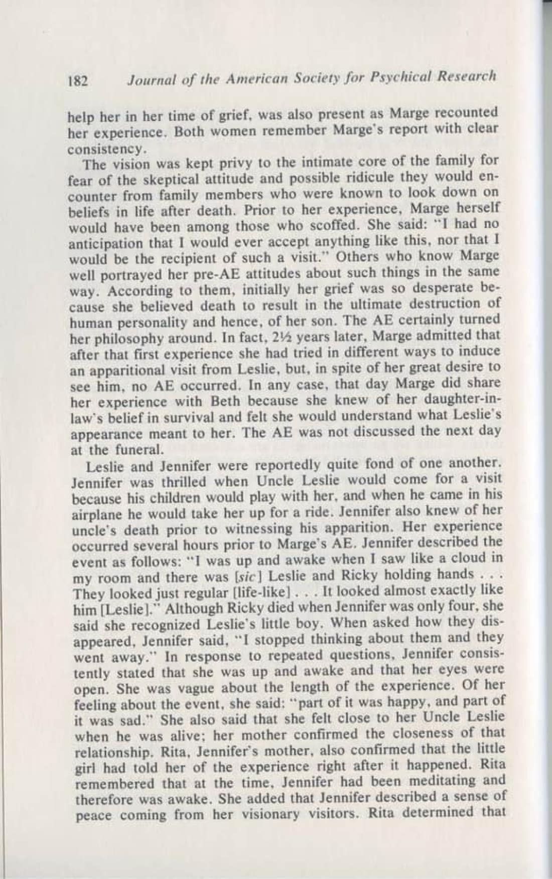 Characteristics of Purposeful Action in an Apparition Case, page 8 of 19