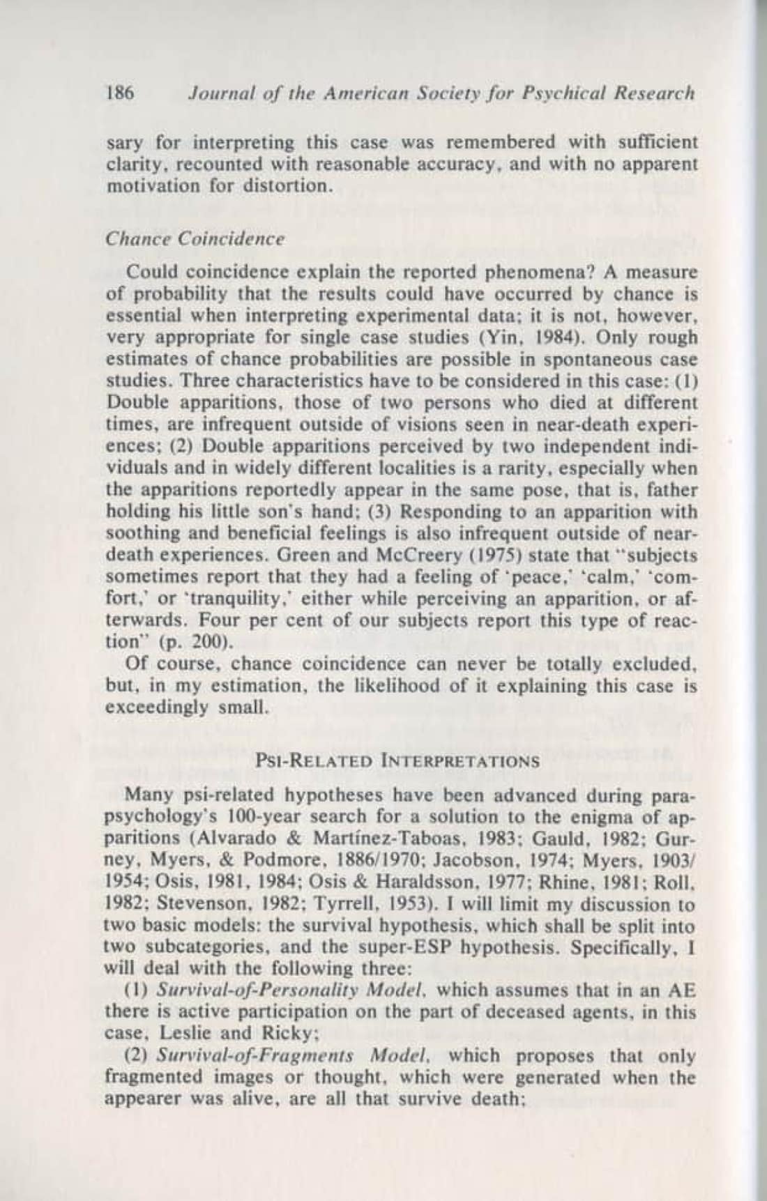Characteristics of Purposeful Action in an Apparition Case, page 12 of 19