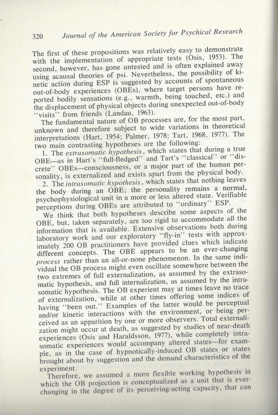 Kinetic Effects at the Ostensible Location of an Out-of-Body Projection During Perceptual Testing, page 2 of 11
