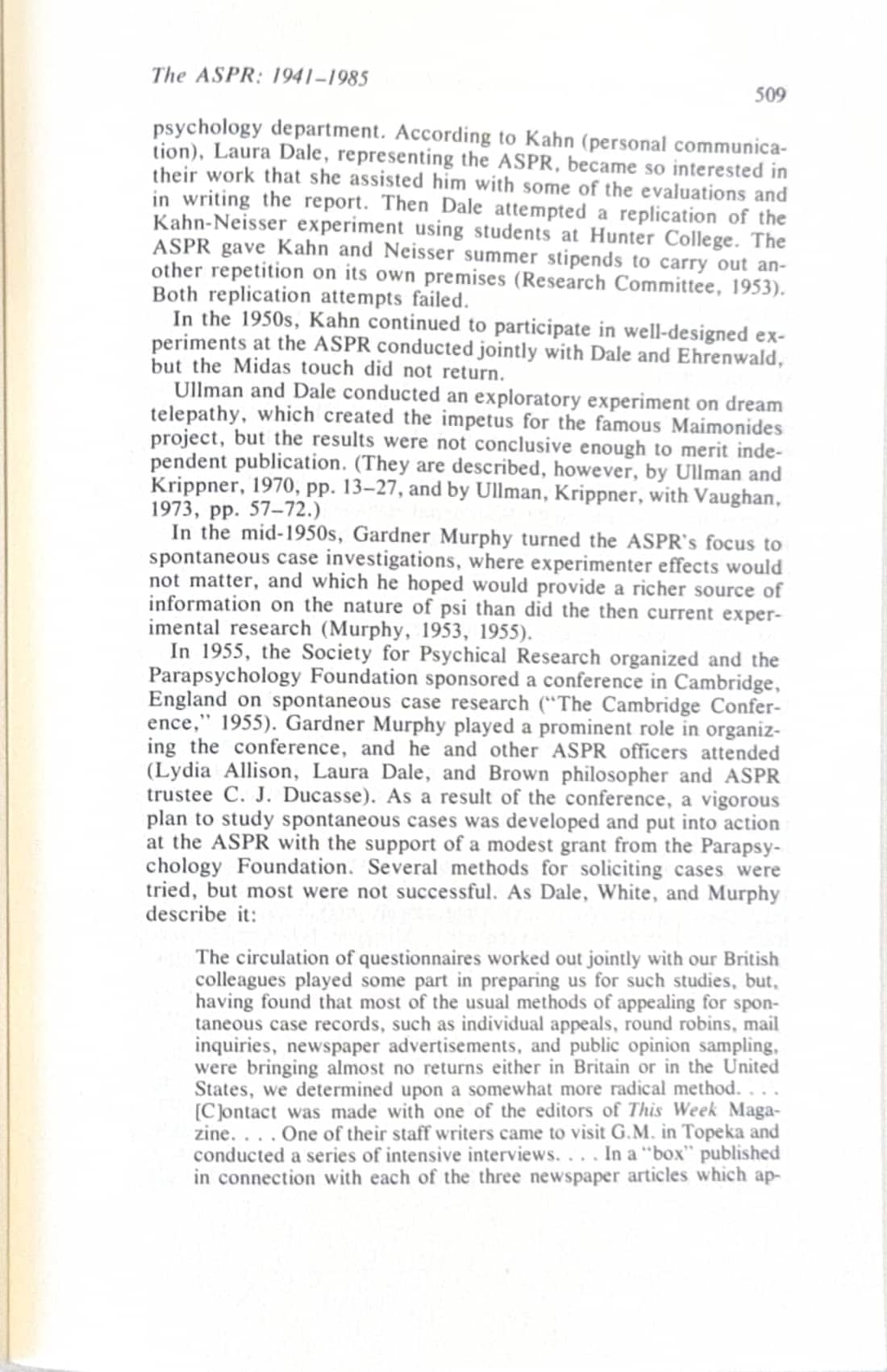 The American Society for Psychical Research 1941–1985: A Personal View, page 9 of 29