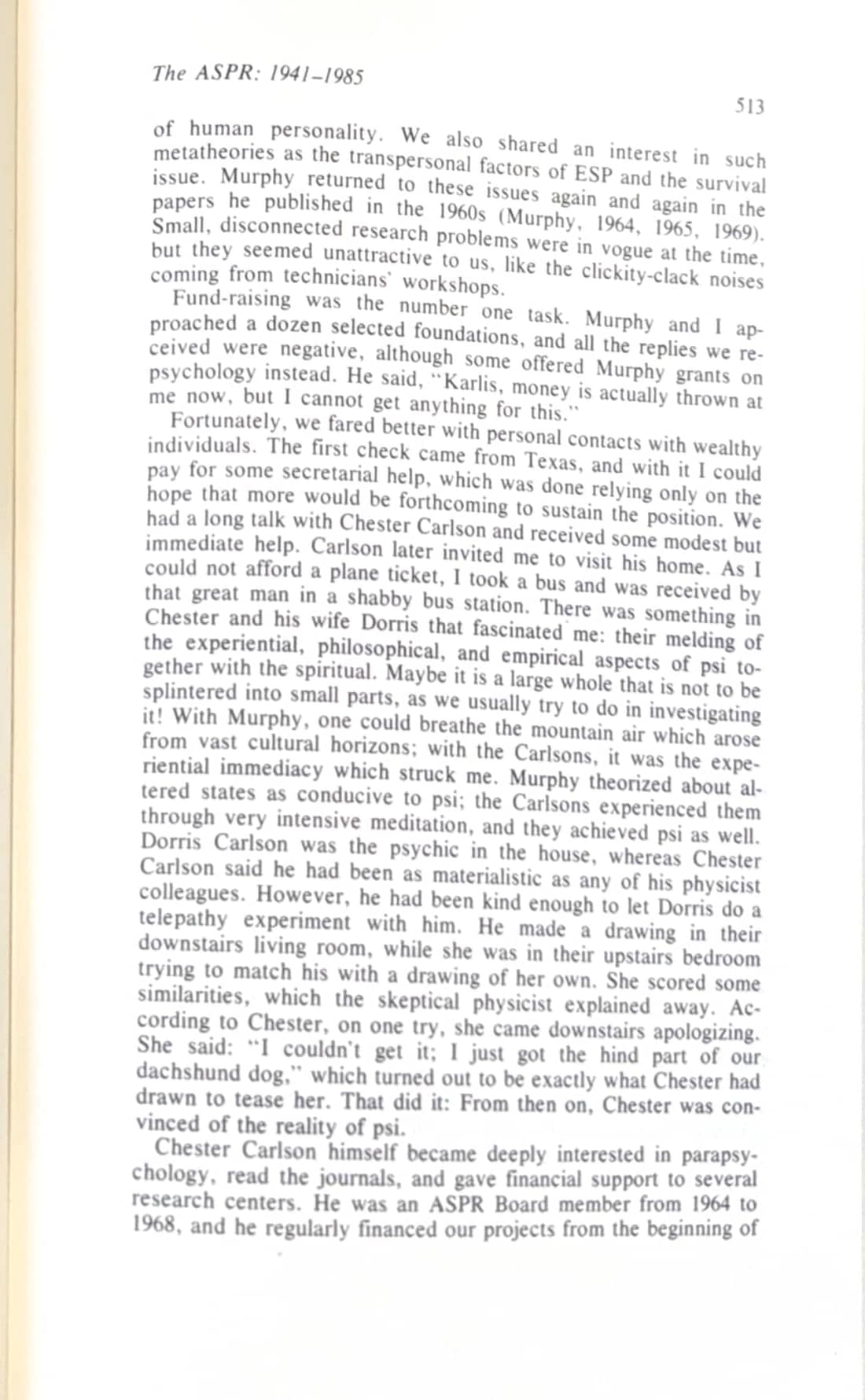 The American Society for Psychical Research 1941–1985: A Personal View, page 13 of 29