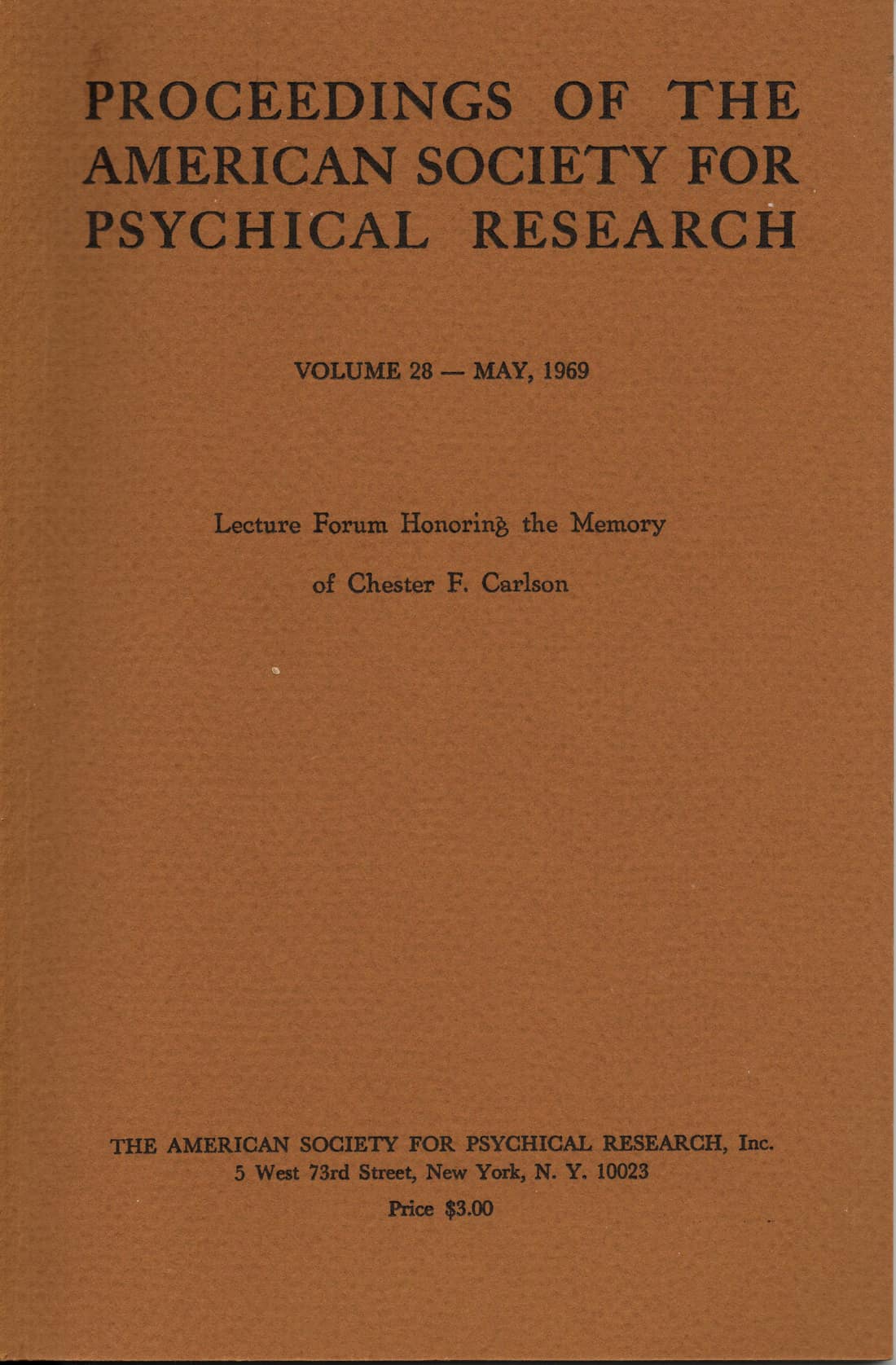 Psychical Research and the Study of Personality, page 1 of 8