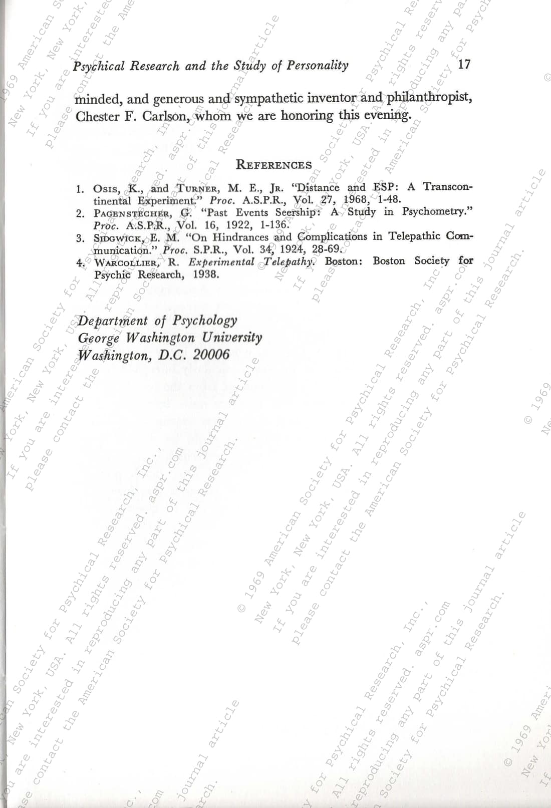 Psychical Research and the Study of Personality, page 9 of 9