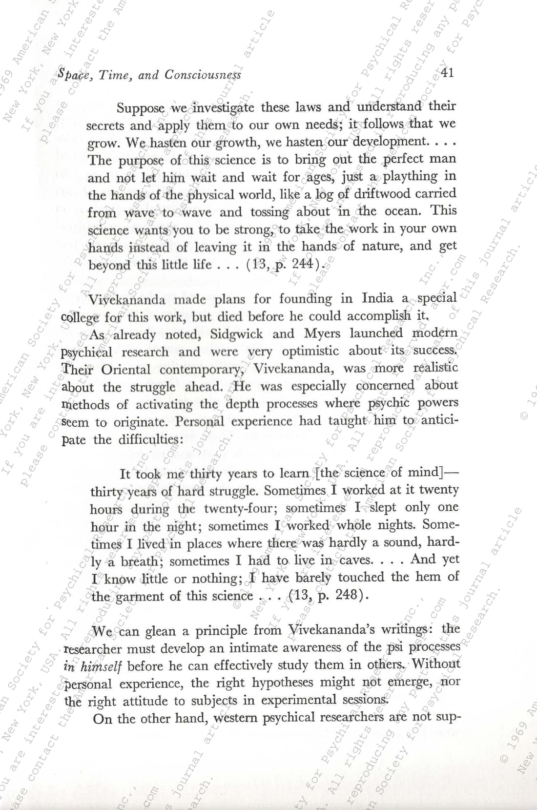 Space, Time, and Consciousness, page 7 of 18