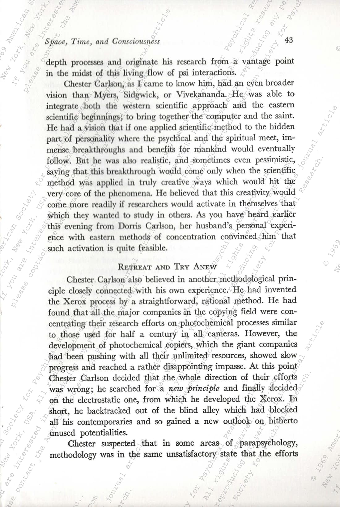 Space, Time, and Consciousness, page 9 of 18