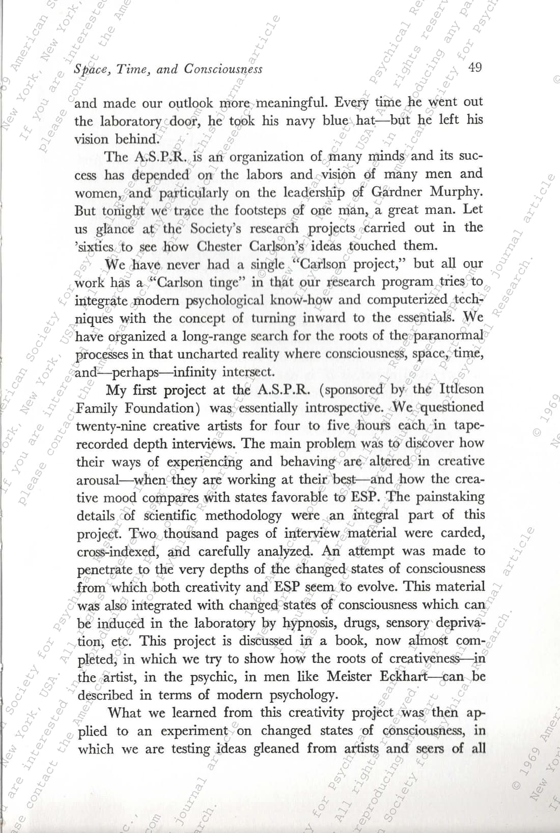 Space, Time, and Consciousness, page 15 of 18