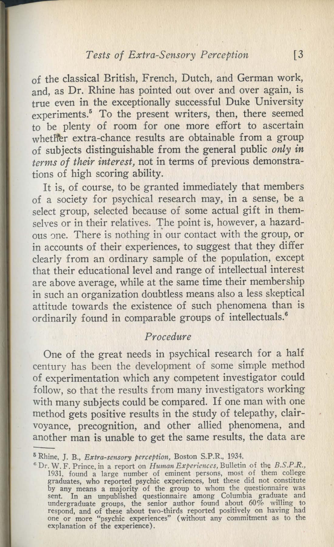 Tests of Extra-Sensory Perception, page 3 of 34
