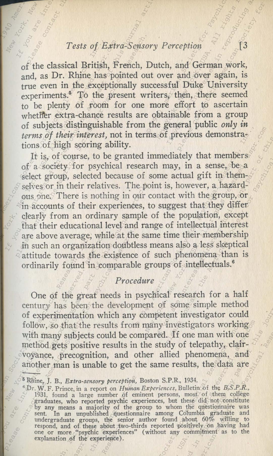 Tests of Extra-Sensory Perception, page 3 of 35
