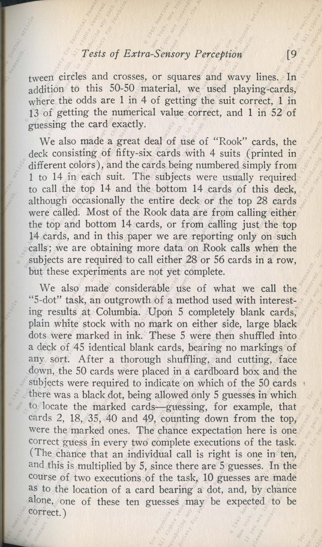 Tests of Extra-Sensory Perception, page 10 of 35