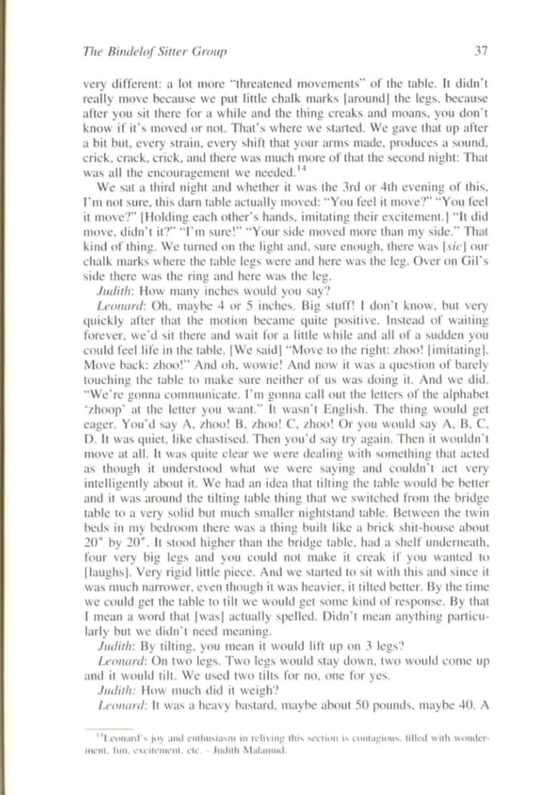 The Bindelof Sitter Group and Its Influence on the Lives of the Participants, page 25 of 95