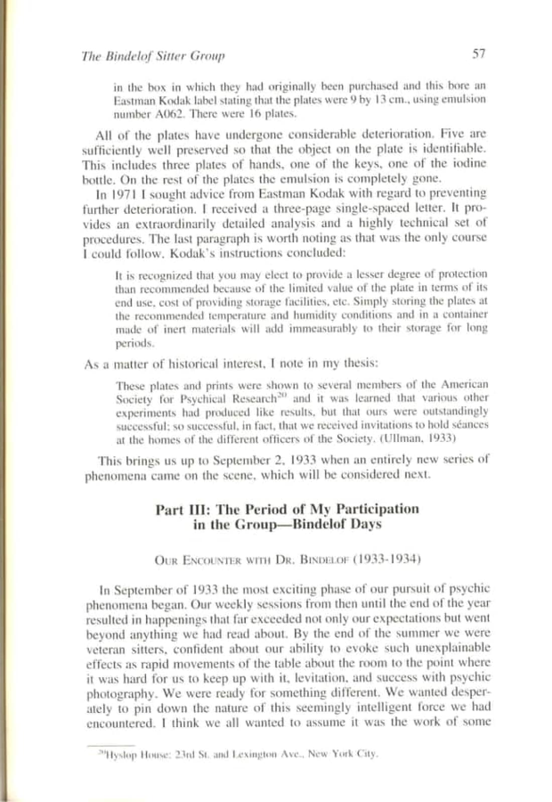 The Bindelof Sitter Group and Its Influence on the Lives of the Participants, page 43 of 95