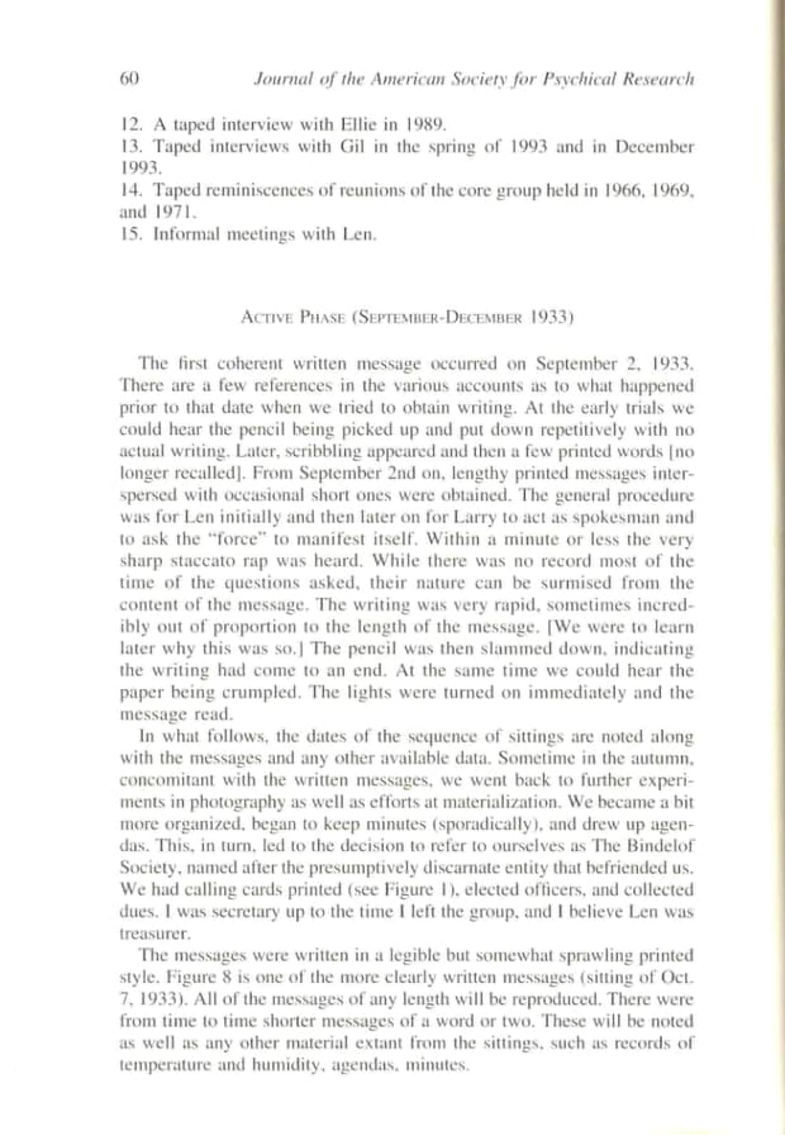 The Bindelof Sitter Group and Its Influence on the Lives of the Participants, page 46 of 95