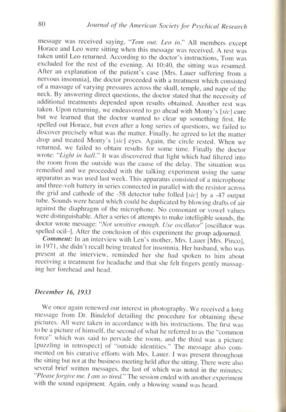 The Bindelof Sitter Group and Its Influence on the Lives of the Participants, page 66 of 95