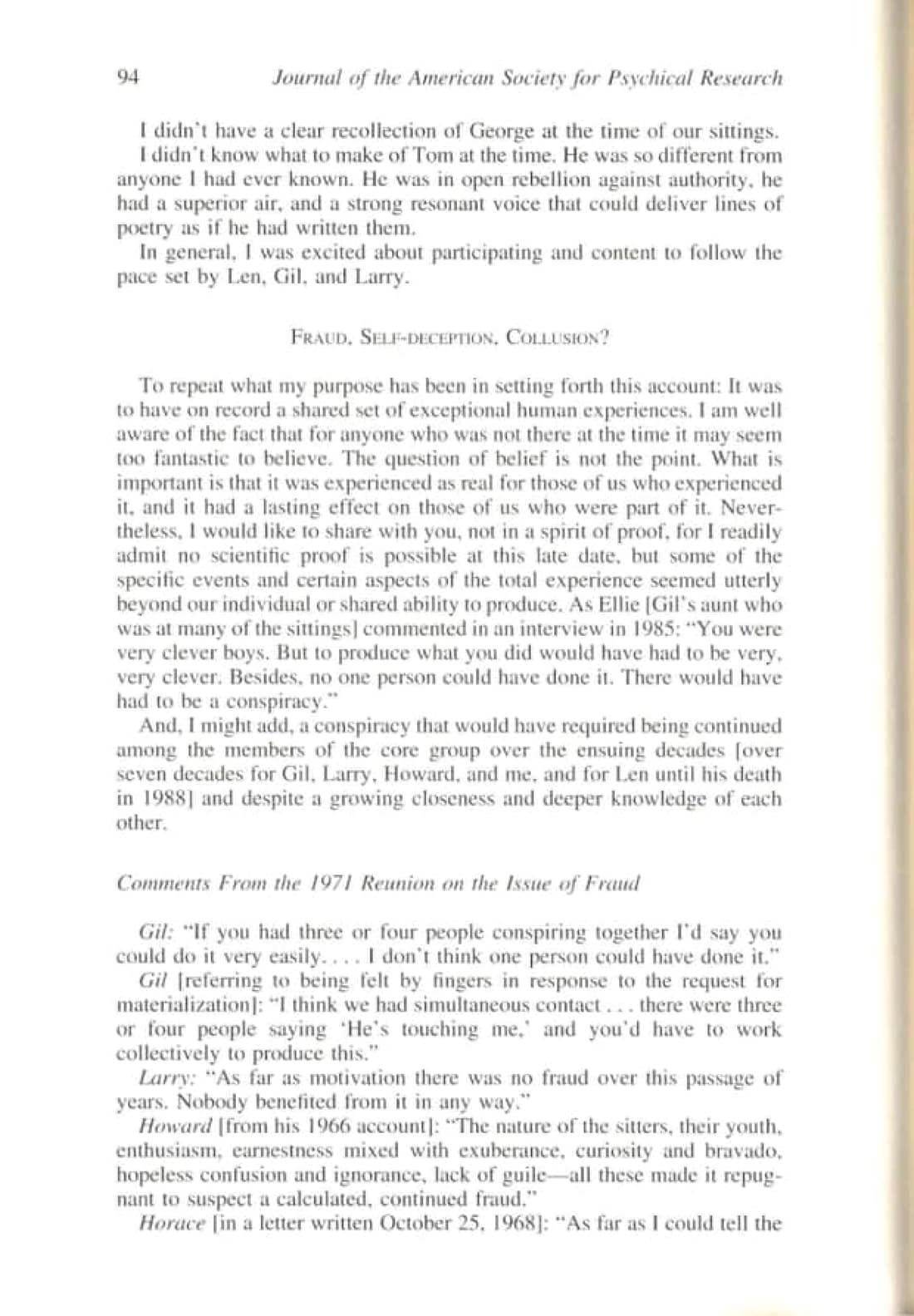 The Bindelof Sitter Group and Its Influence on the Lives of the Participants, page 80 of 95