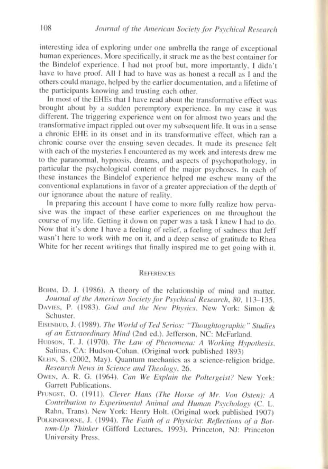 The Bindelof Sitter Group and Its Influence on the Lives of the Participants, page 94 of 95